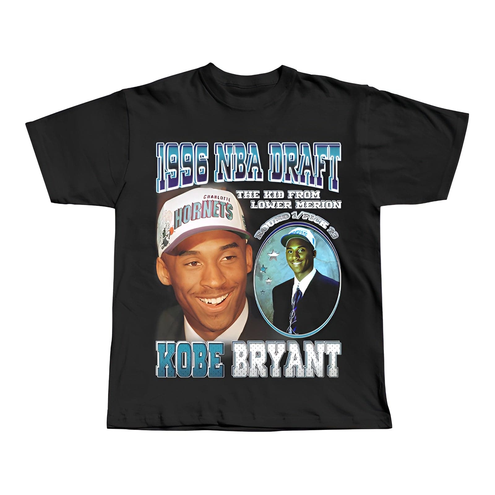 Kobe Bryant 1996 Draft Pick Vintage Tee